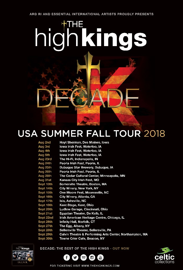 The High Kings Announce Summer Fall US Tour Date 