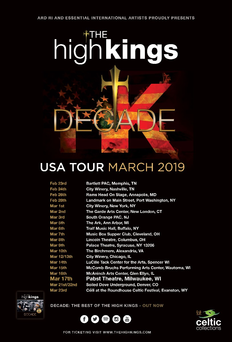 The High Kings US Tour Selling Out Fast.